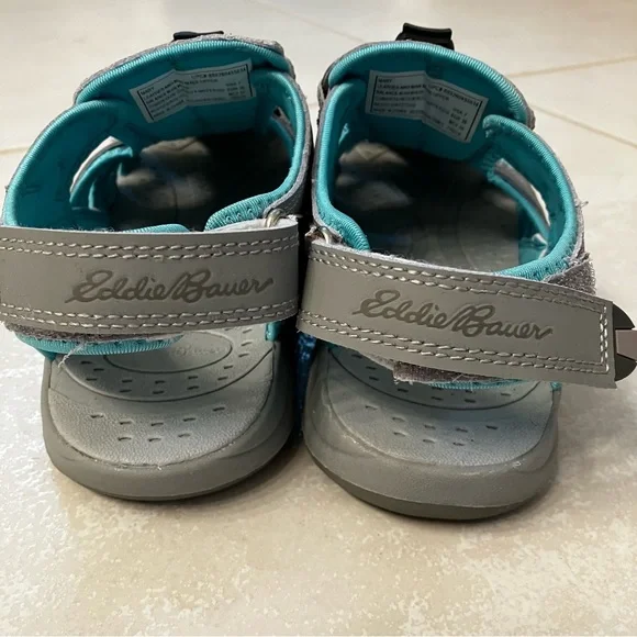 Eddie Bauer Trekking Shoe Teal/Gray Size 7 - Picture 9 of 10